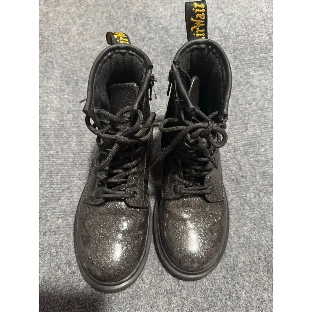 Dr. Martens sparkling combat boots 2 kids
